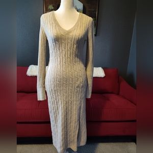 Cable Knit Sweater dress Hippie Rose XS Ivory